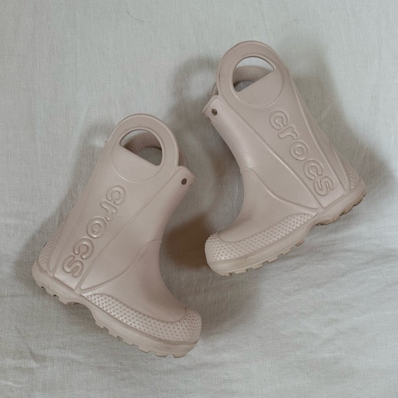 Crocs Girls Rain Boots Size 8 - Picture 1 of 5